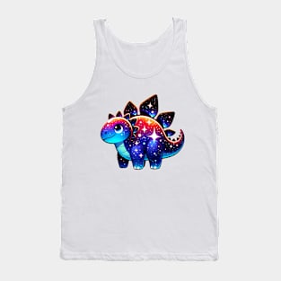 Cute Galaxy Stegosaurus Tank Top